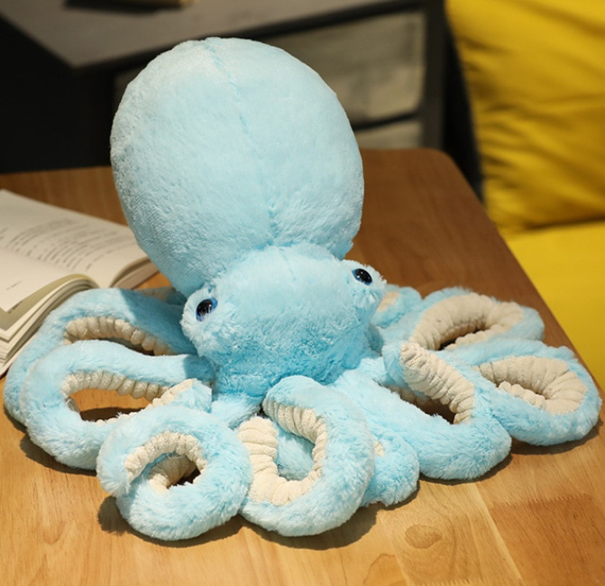 Fuzzy Pacific Octopus Plush Pillow