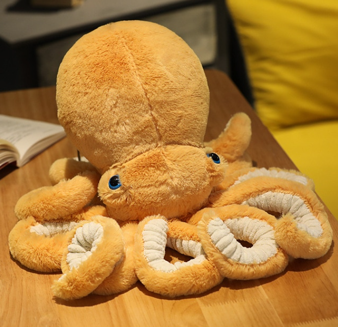 Fuzzy Pacific Octopus Plush Pillow