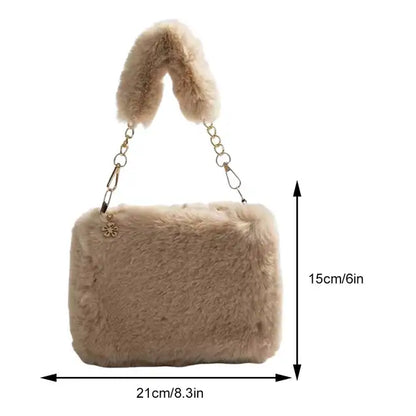 Plush Square Handbag