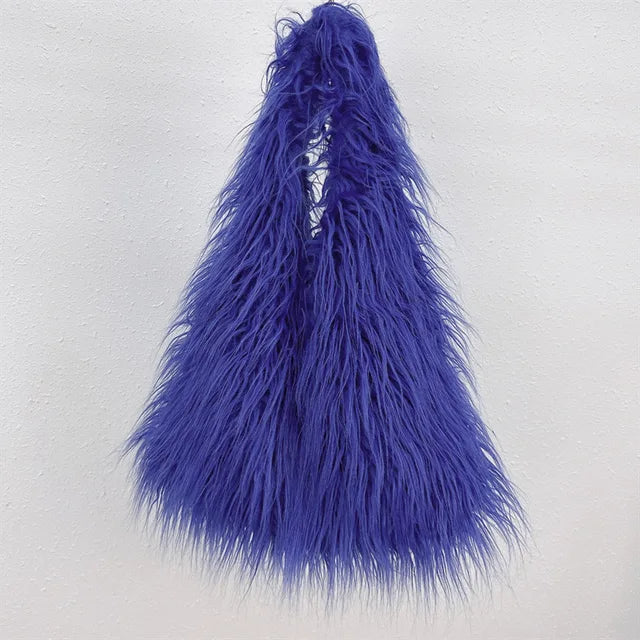 Plush Long Shaggy Tote