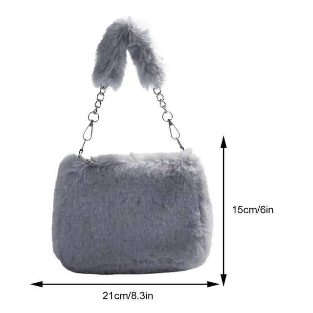 Plush Square Handbag