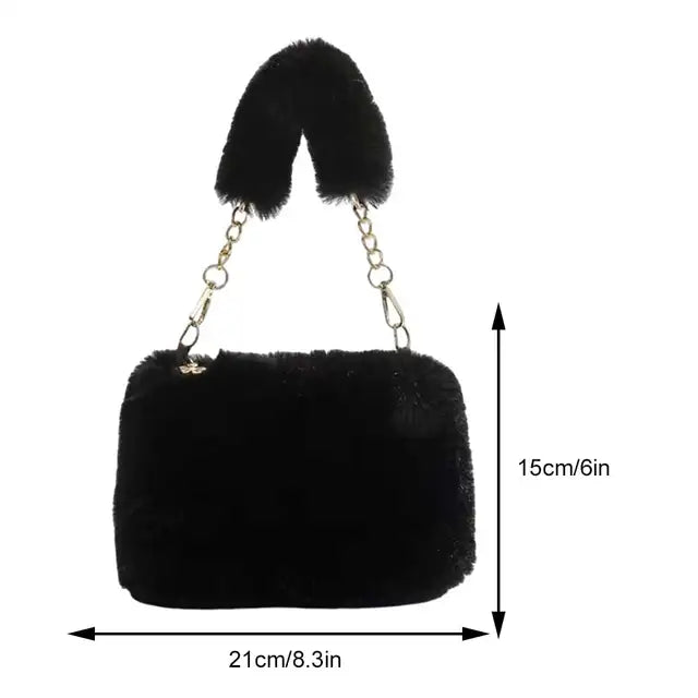 Plush Square Handbag