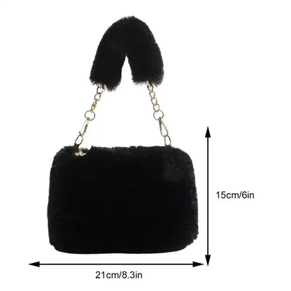 Plush Square Handbag