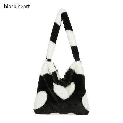 Plush Shoulder Bag Tote