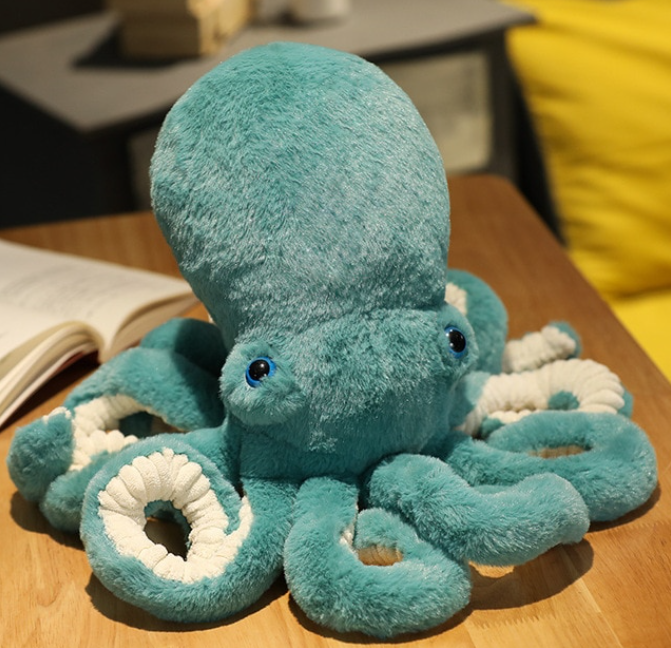 Fuzzy Pacific Octopus Plush Pillow