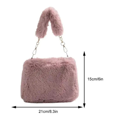 Plush Square Handbag