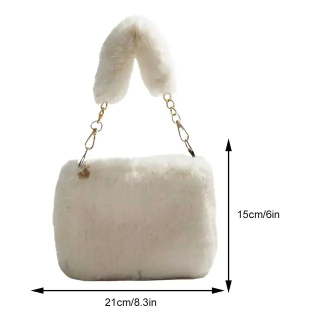 Plush Square Handbag