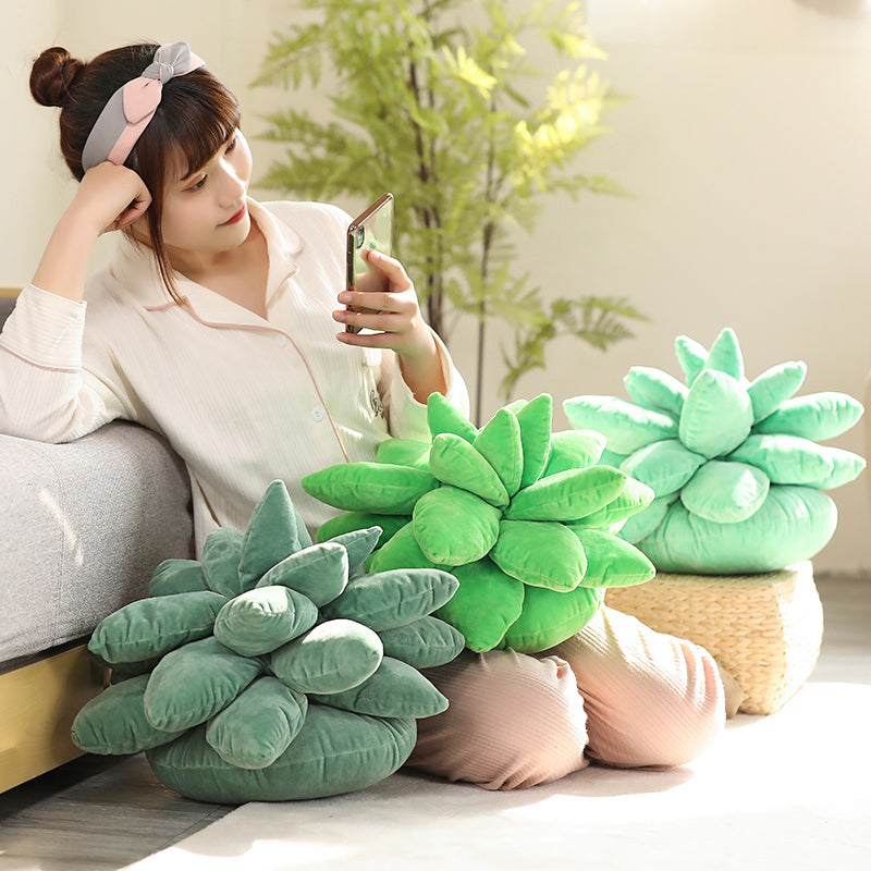 Succulent Plant Plush Pillow