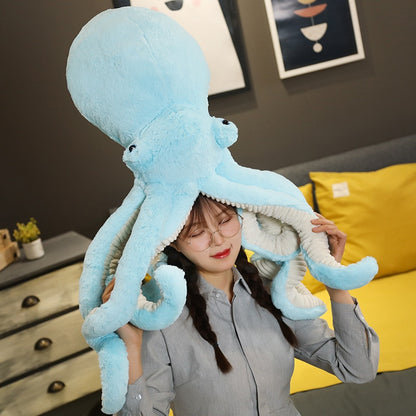 Fuzzy Pacific Octopus Plush Pillow