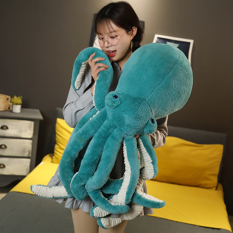 Fuzzy Pacific Octopus Plush Pillow