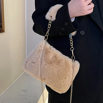 Plush Square Handbag