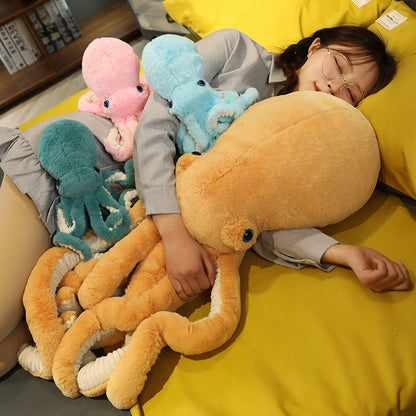 Fuzzy Pacific Octopus Plush Pillow