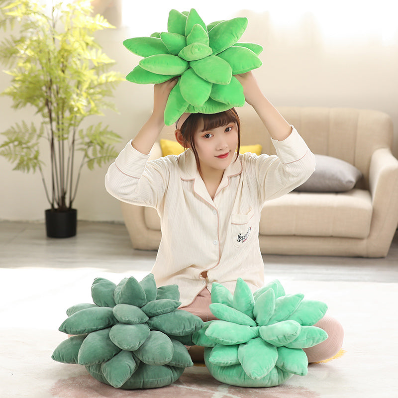 Succulent Plant Plush Pillow