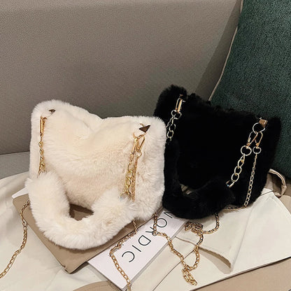 Plush Square Handbag