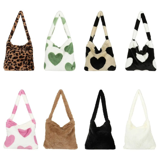 Plush Shoulder Bag Tote